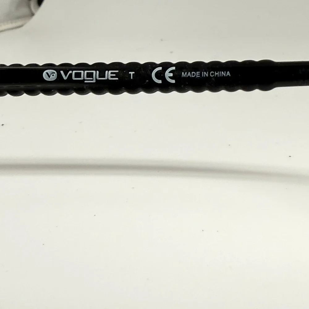 Vogue VO 5030 W827 Black Cat Eye Eyeglasses Frames 53-16-140 Braided Temple